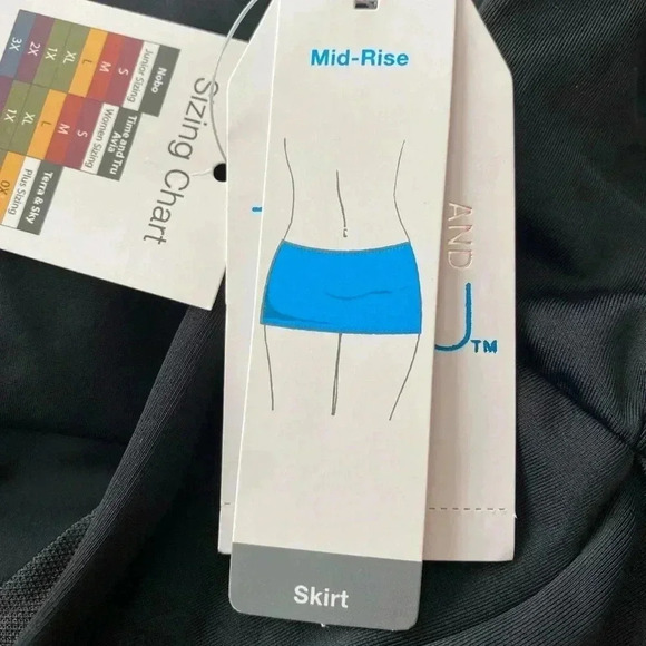 🆕 Time and Tru  Women's Plus Solid Adjustable Swim Skirt 3X🆕 - Picture 12 of 13